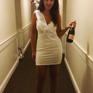 Windsor store size medium white dress. Perfect for bachelorette party.